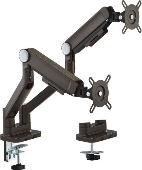 Кронштейн для мониторов Ultramounts UM733BR черный/коричневый 17"-32" макс.8кг крепление к столешнице поворот и наклон Кронштейн для мониторов Ultramounts UM733BR черный/коричневый 17"-32" макс.8кг крепление к столешнице поворот и наклон