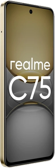 Смартфон Realme RMX3941 C75 256Gb 8Gb золотой моноблок 3G 4G 2Sim 6.72" 1080x2400 Android 14 50Mpix 802.11 a/b/g/n/ac NFC GPS GSM900/1800 GSM1900 Protect A-GPS microSD max2048Gb