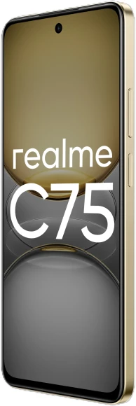 Смартфон Realme RMX3941 C75 256Gb 8Gb золотой моноблок 3G 4G 2Sim 6.72" 1080x2400 Android 14 50Mpix 802.11 a/b/g/n/ac NFC GPS GSM900/1800 GSM1900 Protect A-GPS microSD max2048Gb
