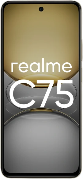 Смартфон Realme RMX3941 C75 256Gb 8Gb золотой моноблок 3G 4G 2Sim 6.72" 1080x2400 Android 14 50Mpix 802.11 a/b/g/n/ac NFC GPS GSM900/1800 GSM1900 Protect A-GPS microSD max2048Gb