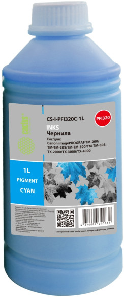 Чернила Cactus CS-I-PFI320M-1L PFI-320/120 пурпурный1000мл для Canon imagePROGRAF TM-200/TM-205/TM-300/TM-30