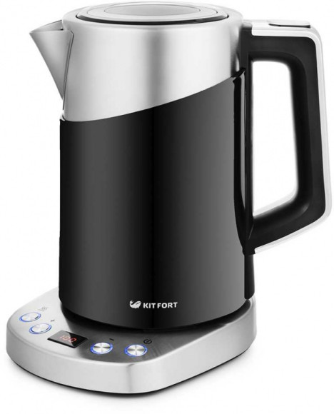 Чайник электрический Kitfort КТ-660-2 1.7л. 2200Вт черный корпус: металл/пластик Чайник электрический Kitfort КТ-660-2 1.7л. 2200Вт черный корпус: металл/пластик