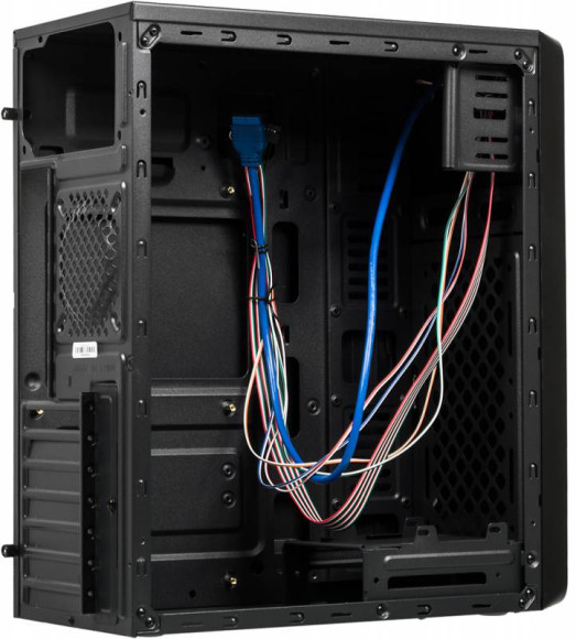 Корпус Accord E-01 черный без БП ATX 1x80mm 1x92mm 2x120mm 2xUSB2.0 1xUSB3.0 audio