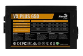 Блок питания Aerocool ATX 650W VX Plus (20+4pin) 120mm fan 4xSATA RTL
