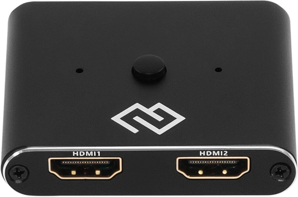 Переключатель аудио-видео Digma HDMI (f)/HDMI (f)/HDMI (f) черный (D-HSW-V2.0X2)