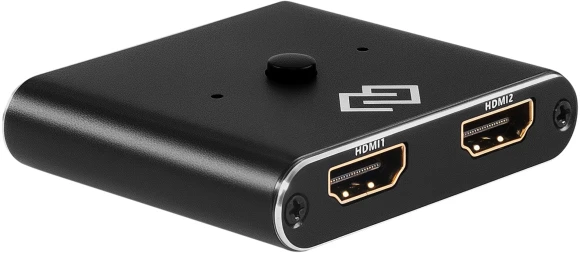 Переключатель аудио-видео Digma HDMI (f)/HDMI (f)/HDMI (f) черный (D-HSW-V2.0X2)