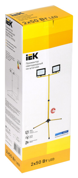 Прожектор уличный IEK СДО светодиодный 100Втчерный (LPDO606-2X050-65-K02) Прожектор уличный IEK СДО светодиодный 100Втчерный (LPDO606-2X050-65-K02)