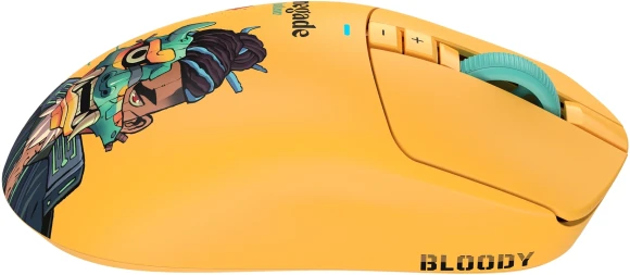 Мышь A4Tech Bloody R72 Ultra Duo Renegade Sunset желтый/рисунок оптическая 20000dpi беспров. USB/USB-C 6but (R72 ULTRA DUO) Мышь A4Tech Bloody R72 Ultra Duo Renegade Sunset желтый/рисунок оптическая 20000dpi беспров. USB/USB-C 6but (R72 ULTRA DUO)