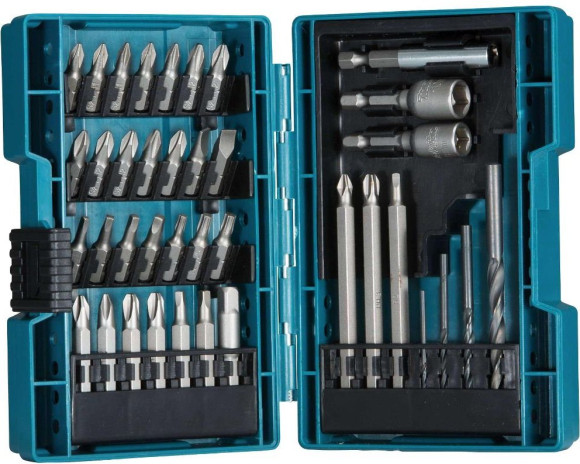 Набор оснастки Makita B-54106 по дер/мет (38пред.) для шуруповертов/дрелей Набор оснастки Makita B-54106 по дер/мет (38пред.) для шуруповертов/дрелей