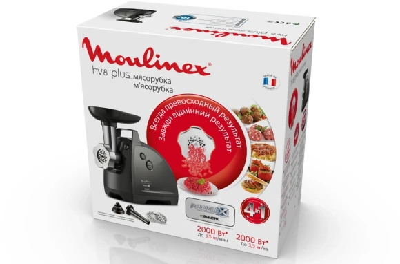 Мясорубка Moulinex HV8 Plus ME682832 2000Вт черный Мясорубка Moulinex HV8 Plus ME682832 2000Вт черный