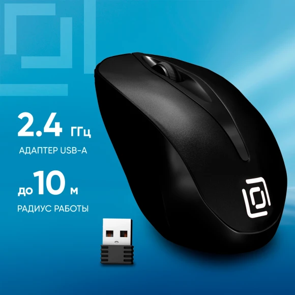 Мышь Оклик 675MW черный оптическая 1200dpi беспров. USB для ноутбука 3but (1025915) Мышь Оклик 675MW черный оптическая 1200dpi беспров. USB для ноутбука 3but (1025915)