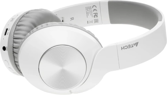 Наушники мониторные A4Tech 2Drumtek BH300 1м белый/серый беспроводные bluetooth оголовье (BH300 GRAYISH WHITE) Наушники мониторные A4Tech 2Drumtek BH300 1м белый/серый беспроводные bluetooth оголовье (BH300 GRAYISH WHITE)