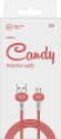 Кабель Redline Candy УТ000021984 USB (m)-micro USB (m) 1м красный