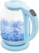 Чайник электрический Kitfort КТ-640-1 1.7л. 2200Вт голубой корпус: стекло/пластик