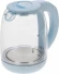 Чайник электрический Kitfort КТ-640-1 1.7л. 2200Вт голубой корпус: стекло/пластик
