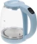 Чайник электрический Kitfort КТ-640-1 1.7л. 2200Вт голубой корпус: стекло/пластик