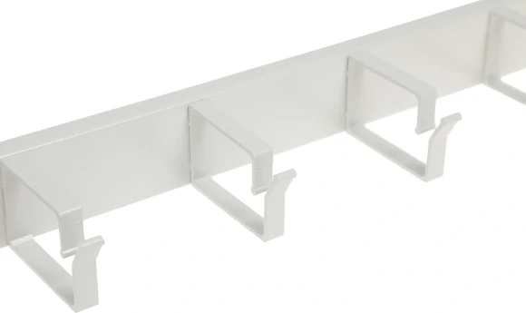 Кабельный органайзер Горизонтальный Lande LN-KDG-YKD-1UKN-LG односторонний кольца 1U шир.:19" глуб.:72мм