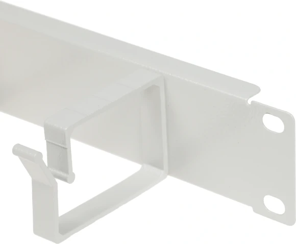 Кабельный органайзер Горизонтальный Lande LN-KDG-YKD-1UKN-LG односторонний кольца 1U шир.:19" глуб.:72мм