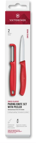 Набор нож/овощеч. Victorinox Swiss Classic 6.7114.21C1 компл.:2предм. зеленый европодвес