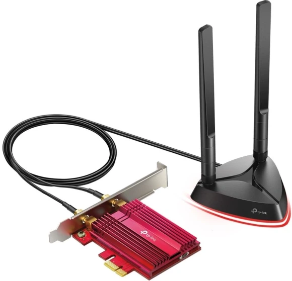 Сетевой адаптер Wi-Fi + Bluetooth TP-Link Archer TX3000E AX3000 PCI Express (ант.внеш.съем) 2ант.