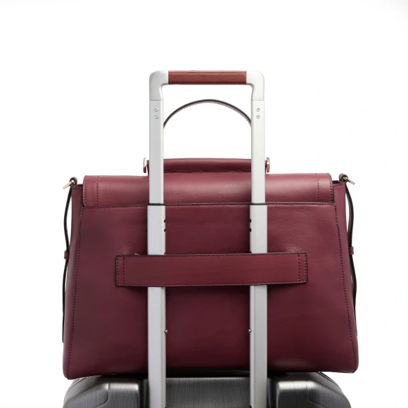 Деловая сумка женская Piquadro Circle BD6778W92/BO с отделением для ноутбука 14" сливовая натур.кожа