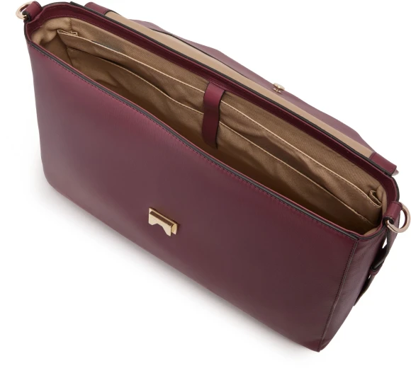 Деловая сумка женская Piquadro Circle BD6778W92/BO с отделением для ноутбука 14" сливовая натур.кожа