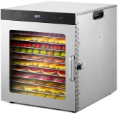 Сушка для фруктов и овощей Kitfort КТ-1951 12под. 1000Вт нержавеющая сталь Сушка для фруктов и овощей Kitfort КТ-1951 12под. 1000Вт нержавеющая сталь