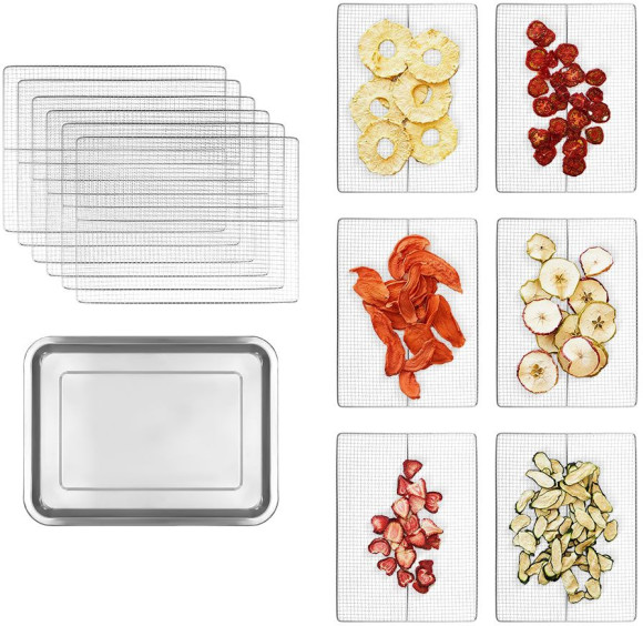 Сушка для фруктов и овощей Kitfort КТ-1951 12под. 1000Вт нержавеющая сталь