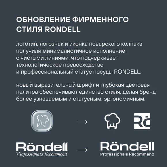 Кастрюля Rondell Heidi RDS-1112 2л. d=18см (с крышкой) стальной
