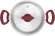 Кастрюля Rondell Heidi RDS-1112 2л. d=18см (с крышкой) стальной