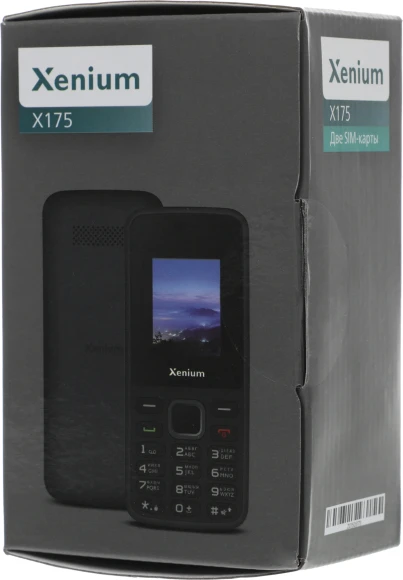 Мобильный телефон Xenium X175 черный моноблок 2Sim 1.77" 128x160 Nucleus GSM900/1800 MP3 FM