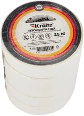 Изолента Kranz KR-09-2201 ш.19мм 25м белый Изолента Kranz KR-09-2201 ш.19мм 25м белый