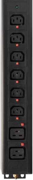 Блок распределения питания Powercom PDU-32AV24-18C3-6C9-3P верт.размещ. 18xC13 6xC19 3x32A IEC 60309 2м