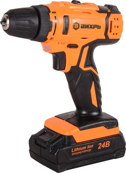 Дрель-шуруповерт Вихрь ДА-24Л-2к аккум. патрон:быстрозажимной (кейс в комплекте) (72/14/18)