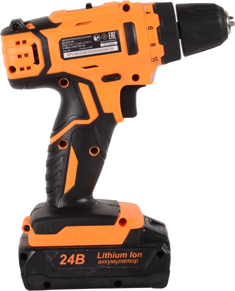 Дрель-шуруповерт Вихрь ДА-24Л-2к аккум. патрон:быстрозажимной (кейс в комплекте) (72/14/18)