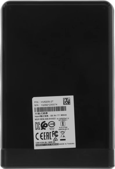 Жесткий диск A-Data USB3.1 2TB AHV620S-2TU31-CBK HV620S 2.5" черный