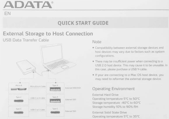 Жесткий диск A-Data USB3.1 2TB AHV620S-2TU31-CBK HV620S 2.5" черный