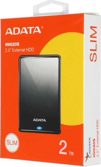 Жесткий диск A-Data USB3.1 2TB AHV620S-2TU31-CBK HV620S 2.5" черный