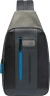 Рюкзак слинг мужской Piquadro Urban CA6540UB00/NGR черный/серый кожа