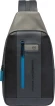Рюкзак слинг мужской Piquadro Urban CA6540UB00/NGR черный/серый кожа