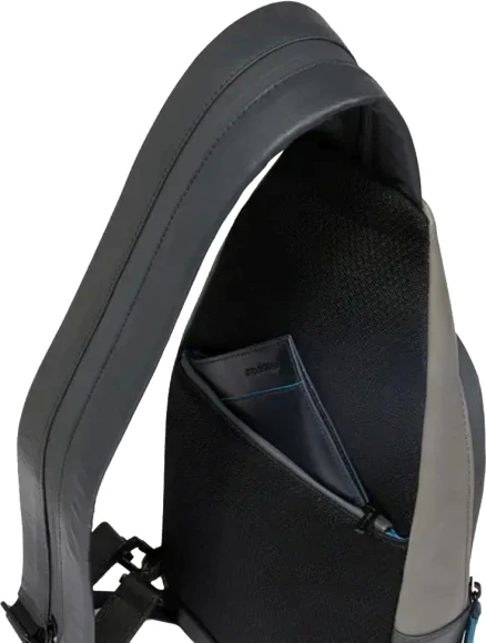 Рюкзак слинг мужской Piquadro Urban CA6540UB00/NGR черный/серый кожа