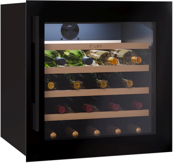 Винный шкаф Lex LWD6036BL 1-нокамерн. черный стекло (CHAT500006) Винный шкаф Lex LWD6036BL 1-нокамерн. черный стекло (CHAT500006)