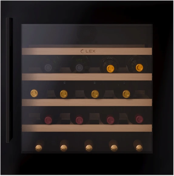 Винный шкаф Lex LWD6036BL 1-нокамерн. черный стекло (CHAT500006) Винный шкаф Lex LWD6036BL 1-нокамерн. черный стекло (CHAT500006)