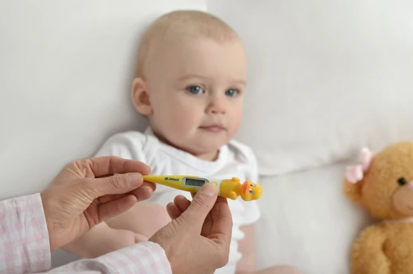 Термометр электронный B.Well WT-06 желтый/белый Термометр электронный B.Well WT-06 желтый/белый