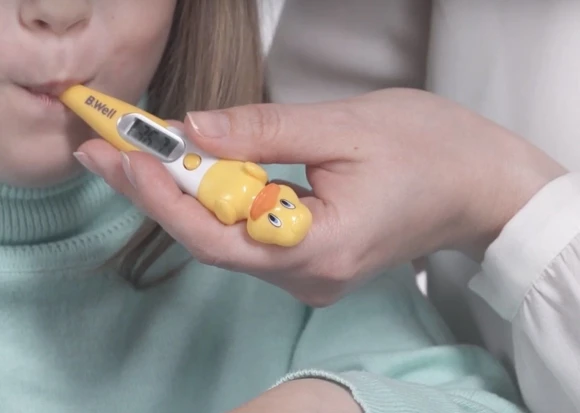 Термометр электронный B.Well WT-06 желтый/белый Термометр электронный B.Well WT-06 желтый/белый