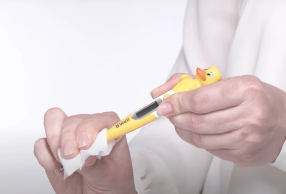 Термометр электронный B.Well WT-06 желтый/белый Термометр электронный B.Well WT-06 желтый/белый