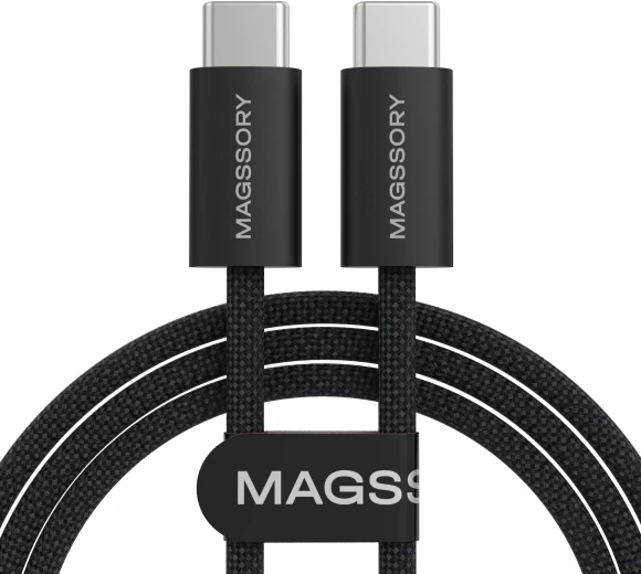 Кабель Magssory CBL002 USB Type-C (m)-USB Type-C (m) 1.5м белый коробка Кабель Magssory CBL002 USB Type-C (m)-USB Type-C (m) 1.5м белый коробка
