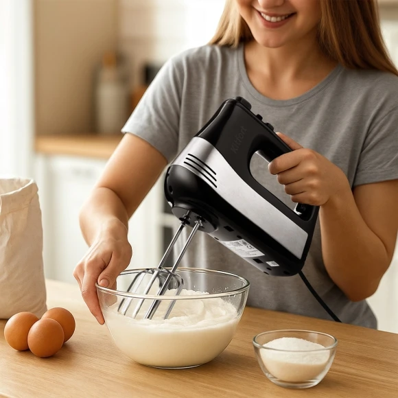 Миксер ручной Kitfort КТ-3072 500Вт черный