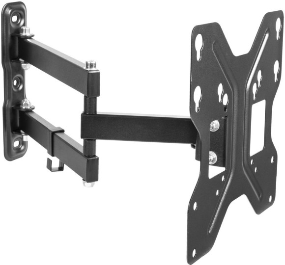 Кронштейн для телевизора Ultramounts UM900 черный 23"-43" макс.30кг настенный поворотно-выдвижной и наклонный Кронштейн для телевизора Ultramounts UM900 черный 23"-43" макс.30кг настенный поворотно-выдвижной и наклонный