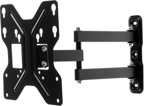 Кронштейн для телевизора Ultramounts UM900 черный 23"-43" макс.30кг настенный поворотно-выдвижной и наклонный Кронштейн для телевизора Ultramounts UM900 черный 23"-43" макс.30кг настенный поворотно-выдвижной и наклонный